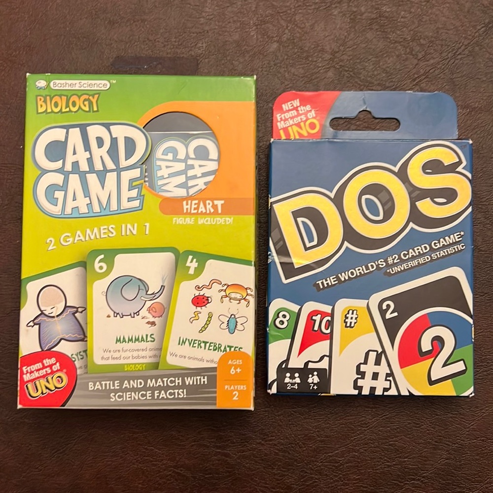 ⭐️Kids card game bundle!⭐️ DOS & Biology card game.